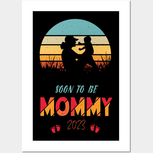 Soon to be Mommy 2023 Mother's Day First Time Mom Wall Art by mhabappi